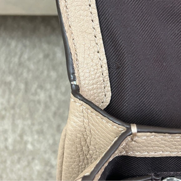 Coach Cassie in Taupe with Custom Pins, EUC! - Picture 10 of 14